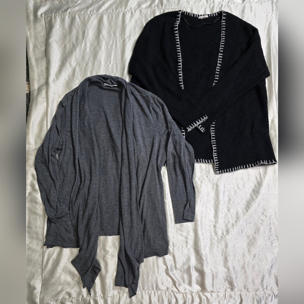 Lot Of 2 Cato Plus Size Long Sleeve Open Front Knit Cardigans Size 18/20W